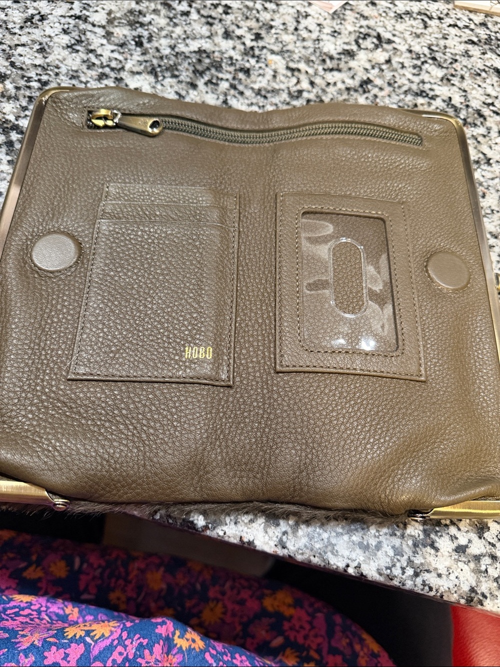 Hobo Lauren calf Hair leather wallet/clutch - Picture 3 of 8